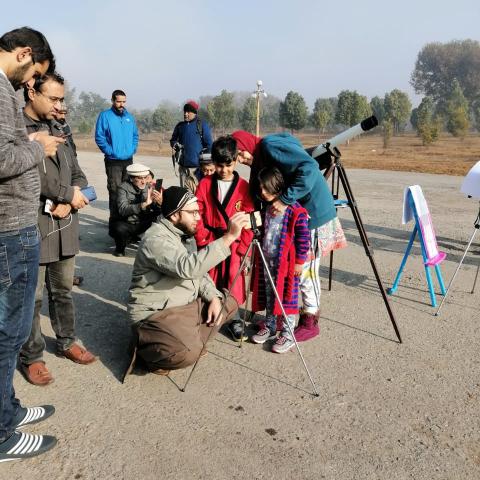 Solar Eclipse, 26 Dec 2019, Kids taking interest.