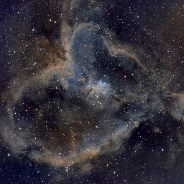 IC1805, Heart Nebula (SHO)